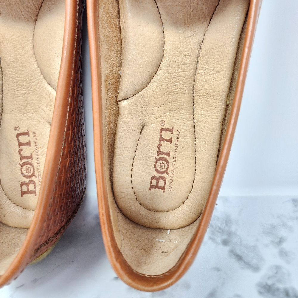 Born Malena Woven Leather Driving Loafers - Picture 6 of 12